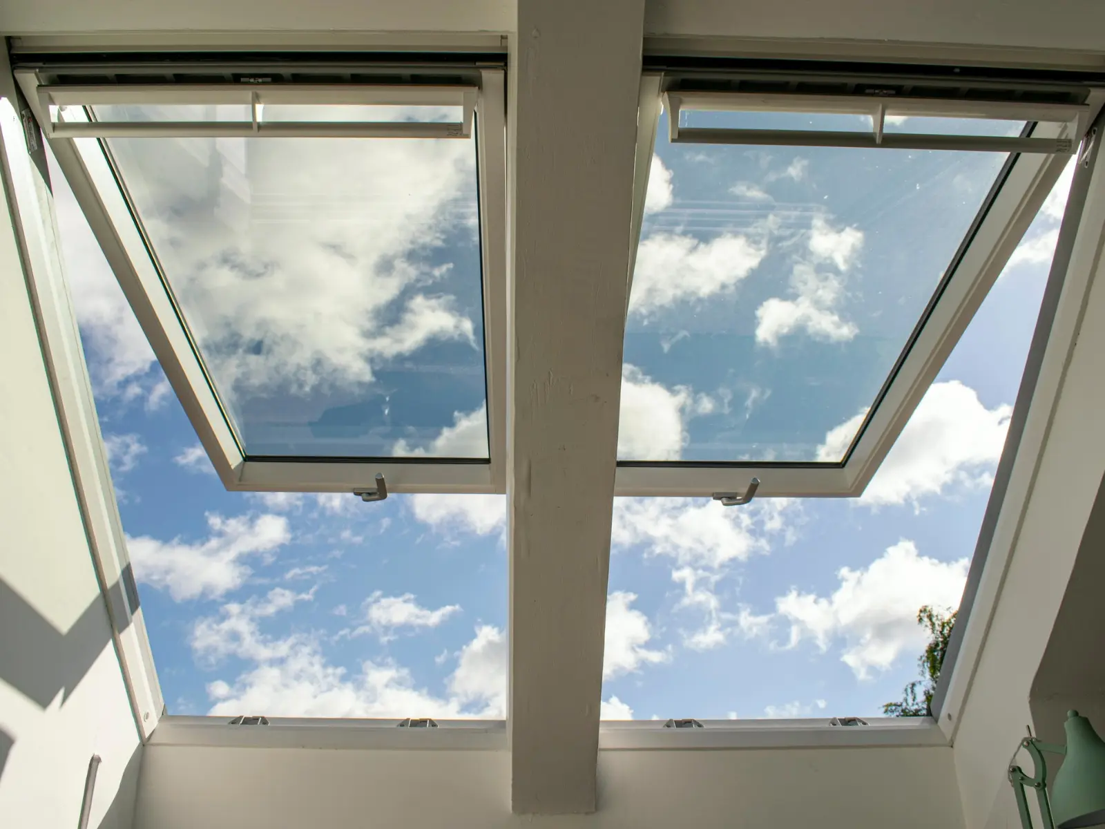 White uPVC roof window installation, Dundee